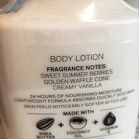 NEW BBW BERRY WAFFLE CONE LOTIONS X3 - Picture 2 of 2